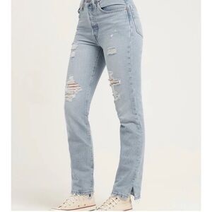 Levis Premium 501 boot cut jeans Original High-rise button fly 28 X 30